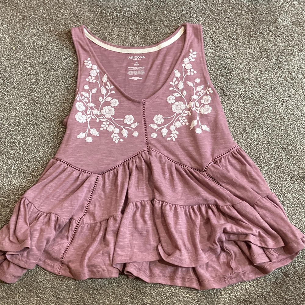 Arizona Jean Company Women’s Tiered Babydoll Tank Top